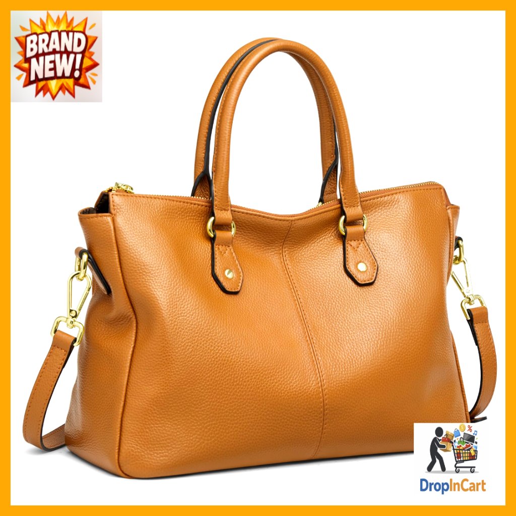 Soft Leather Tote Bag Hobo Shoulder Satchel Vintage Chic Classic Elegant